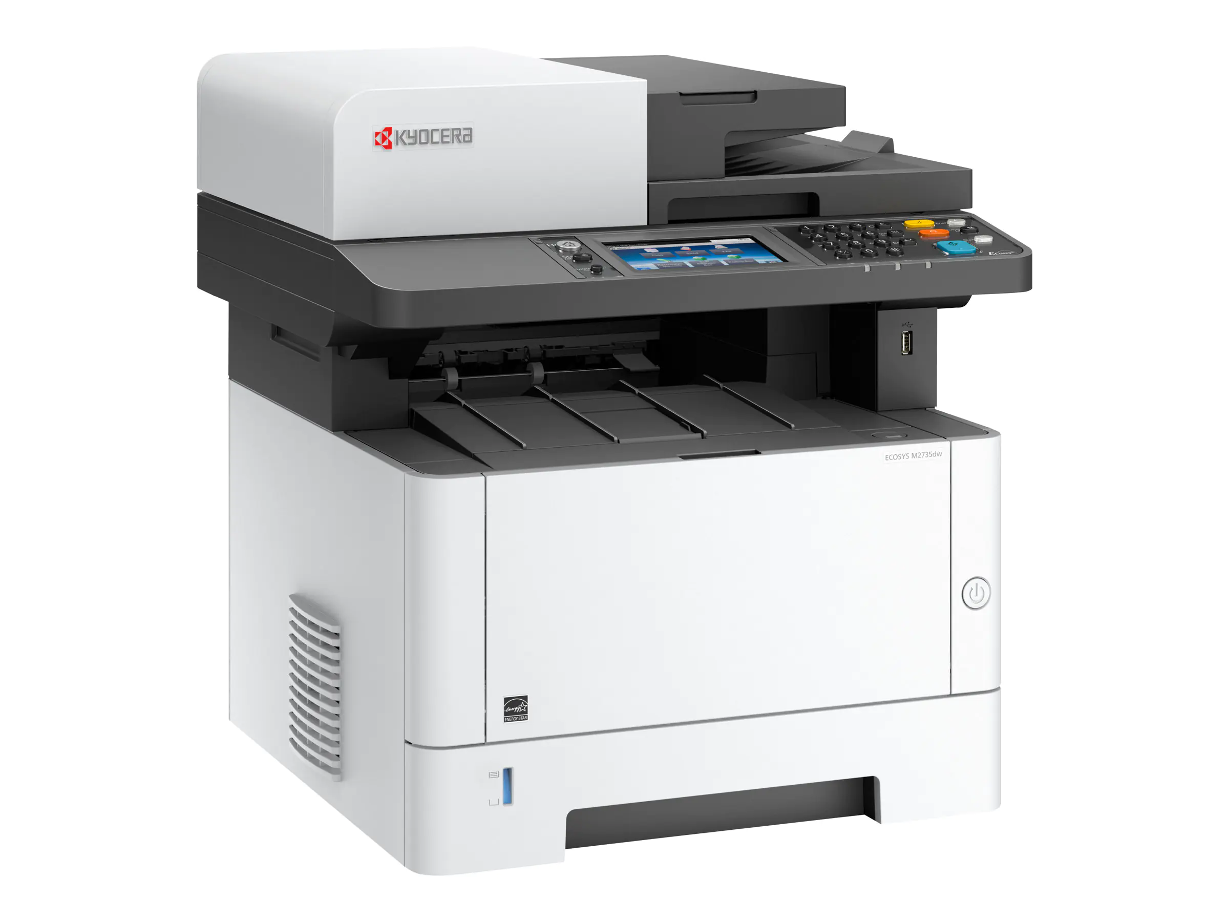 Kyocera ECOSYS M2735dw - Multifunktionsdrucker - s/w - Laser - Legal (216 x 356 mm) (Original) - A4/Legal (Medien) - bis zu 35 Seiten/Min. (Drucken) - 350 Blatt - 33.6 Kbps - USB 2.0, Gigabit LAN, USB-Host, Wi-Fi