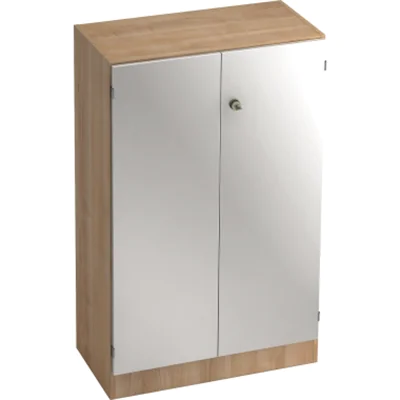 Hammerbacher Flügeltürenschrank V6550/N/S/SG 3OH nußbaum/silber Hammerbacher Flügeltürenschrank V6550/N/S/SG 3OH nußbaum/silber
