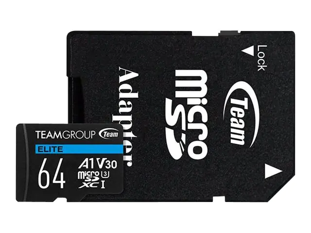Team Group Team ELITE A1 - Flash-Speicherkarte (SD-Adapter TEAUSDX64GIV30A103