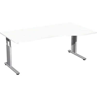 Geramöbel Schreibtisch Flex rechts S-617305-WS C-Fuß ws/si Geramöbel Schreibtisch Flex rechts S-617305-WS C-Fuß ws/si