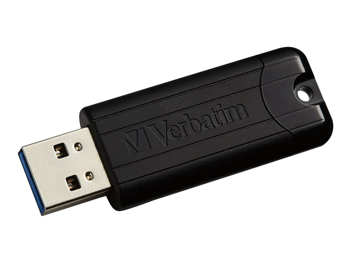 Verbatim Store 'n' Go Pin Stripe USB Drive - USB-Flash-Laufwerk - 64 GB - USB 3.0 - Schwarz