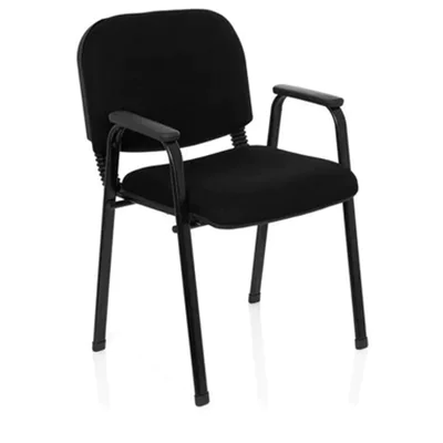 hjh OFFICE Besucherstuhl XT 650 120kg 100 % Polyester schwarz