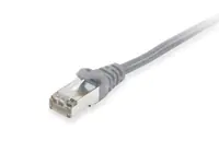 equip - Patch-Kabel - RJ-45 (M) zu RJ-45 (M) - 30 m - S/FTP - CAT 6a - halogenfrei, geformt, ohne Haken, verseilt - Grau