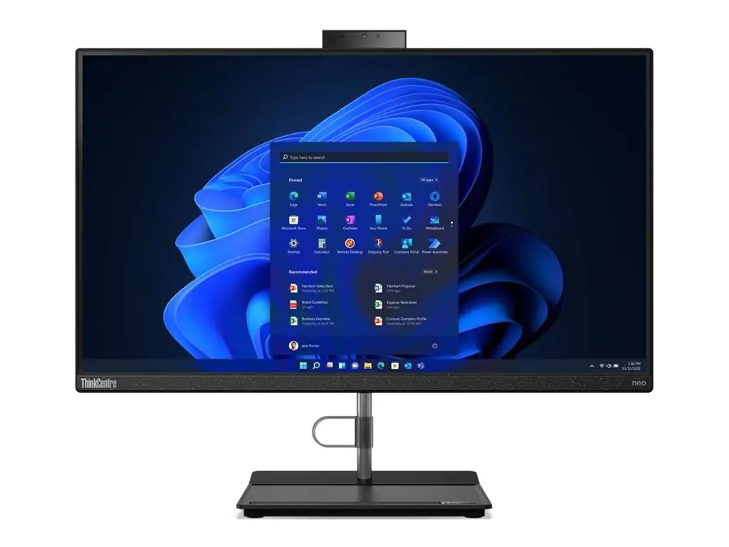 Lenovo ThinkCentre neo 30a 24 Gen 4 12K0 - All-in-One (Komplettlösung) - Monitorständer mit Hubfunktion - Core i5 13420H / 2.1 GHz - RAM 8 GB - SSD 256 GB - TCG Opal Encryption 2, NVMe - UHD Graphics - 1GbE - WLAN: 802.11a/b/g/n/ac/ax, Bluetooth 5.1 - Win