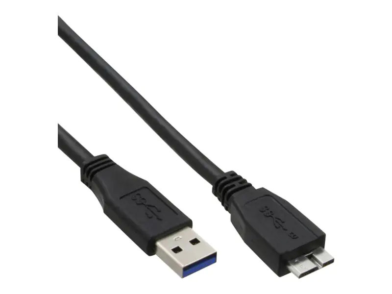 InLine - USB-Kabel - USB Typ A (M) zu Micro-USB Typ B (M) - USB 3.0 - 1.5 m - Schwarz