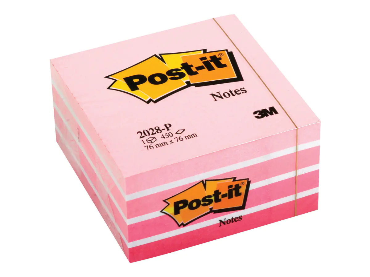 3M Post-it 2028-P - Notizwürfel - 76 x 76 mm - 450 Blatt (5 x 90) 2028P