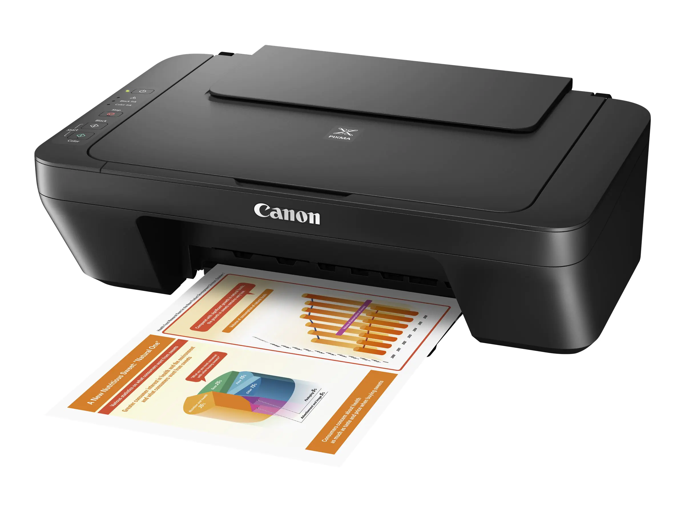 Canon PIXMA MG2555S - Multifunktionsdrucker - Farbe - Tintenstrahl - 216 x 297 mm (Original) - A4/Legal (Medien) - bis zu 8 ipm (Drucken) - 60 Blatt - USB 2.0