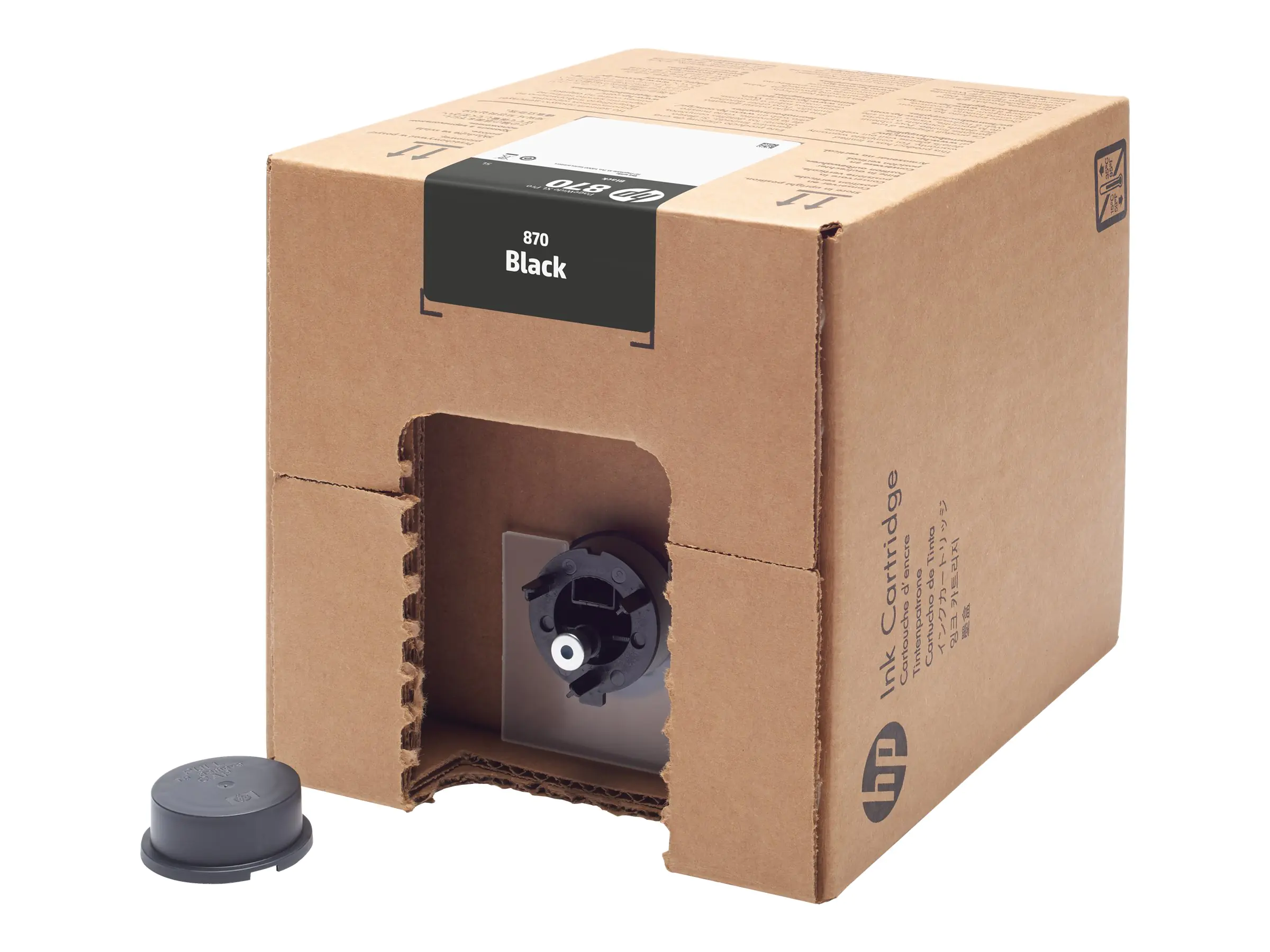 HP 870 - 5 L - Schwarz - original - PageWide