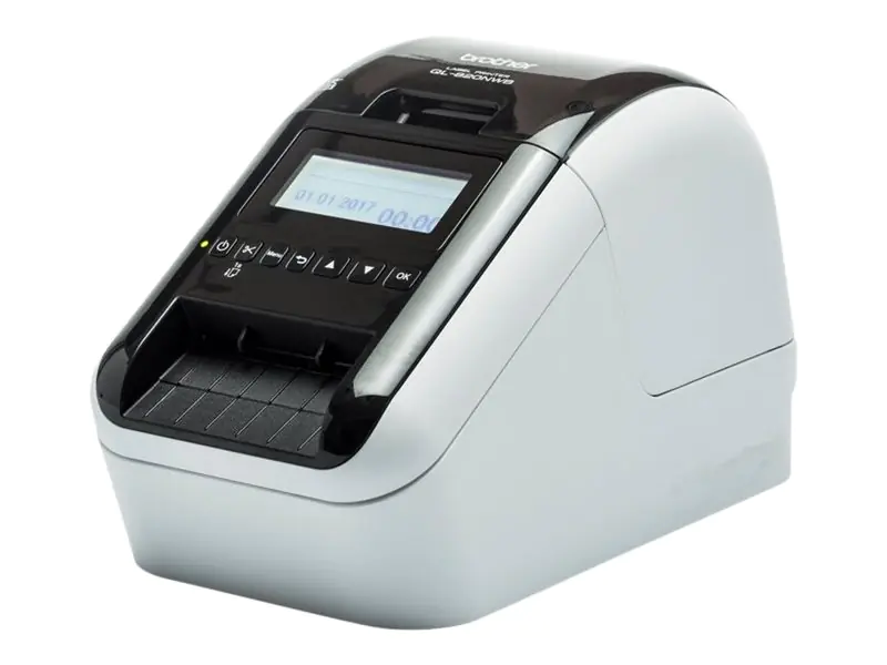 Brother QL-820NWBc - Etikettendrucker - zweifarbig (monochrom) - Thermodirekt - Rolle (6,2 cm) - 300 x 600 dpi - bis zu 110 Etiketten/Min. - USB, LAN, Wi-Fi(n), Bluetooth 5.2 - Cutter - Schwarz, Glossy White Brother QL-820NWBc - Etikettendrucker - zweifarbig (monochrom) - Thermodirekt - Rolle (6,2 cm) - 300 x 600 dpi - bis zu 110 Etiketten/Min. - USB, LAN, Wi-Fi(n), Bluetooth 5.2 - Cutter - Schwarz, Glossy White