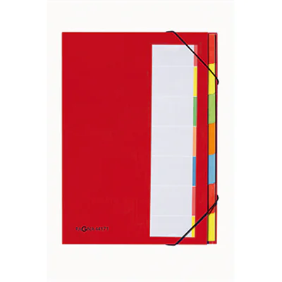 PAGNA Ordnungsmappe Deskorganizer 44171-01 DIN A4 7Fächer rot