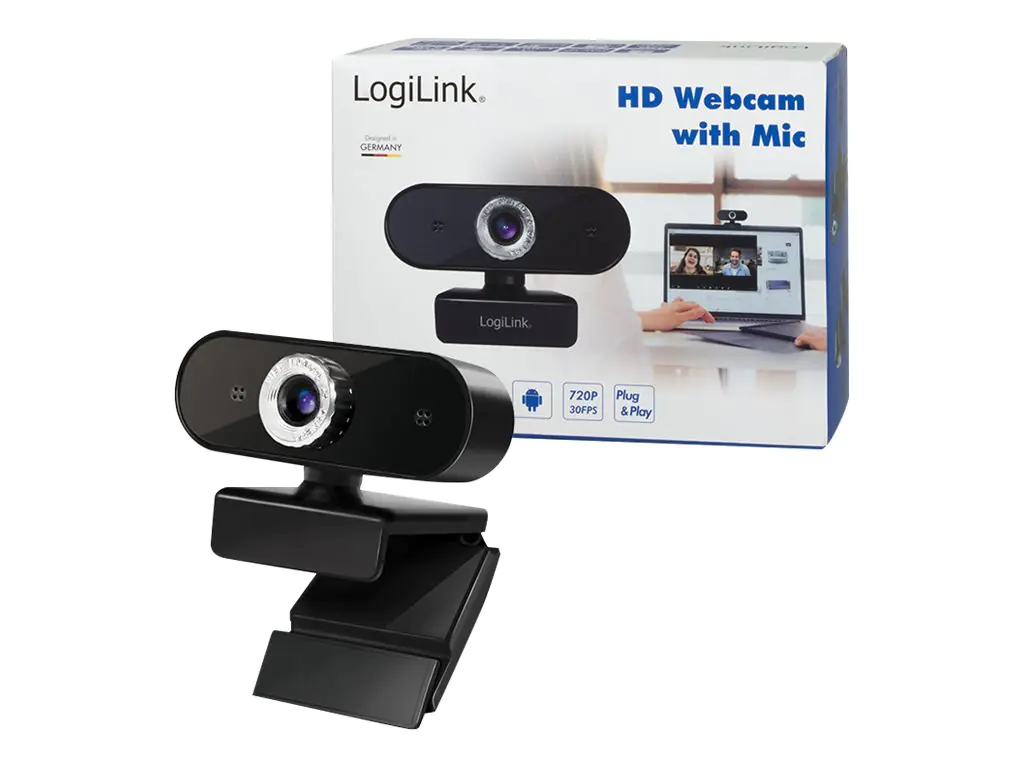 LogiLink HD USB Webcam with Microphone - Webcam UA0368