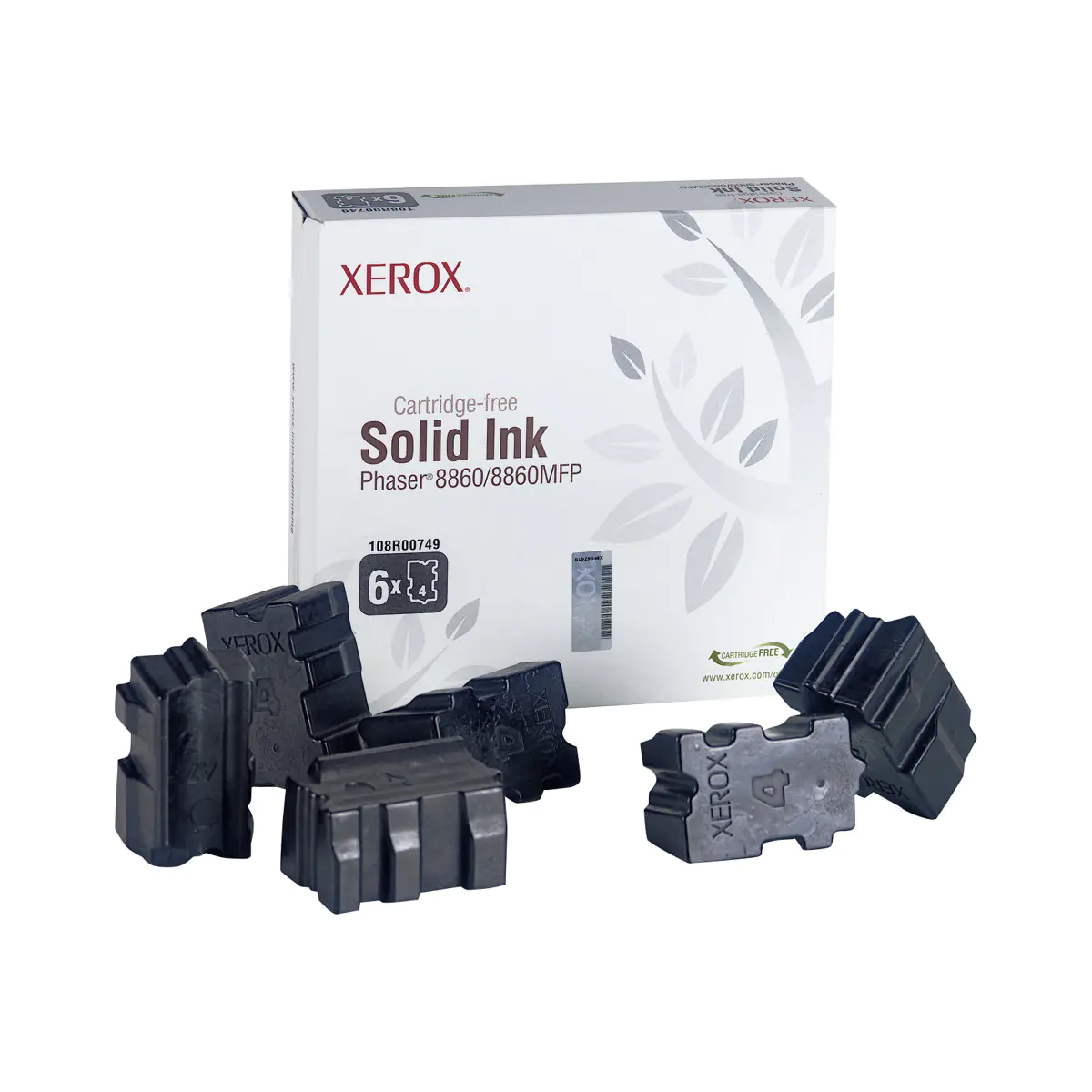 Xerox Phaser 8860MFP - 6er-Pack - Schwarz - Original - feste Tinten - für Phaser 8860, 8860DN, 8860MFP, 8860MFP/D, 8860MFP/E, 8860MFP/SD, 8860PP, 8860WDN