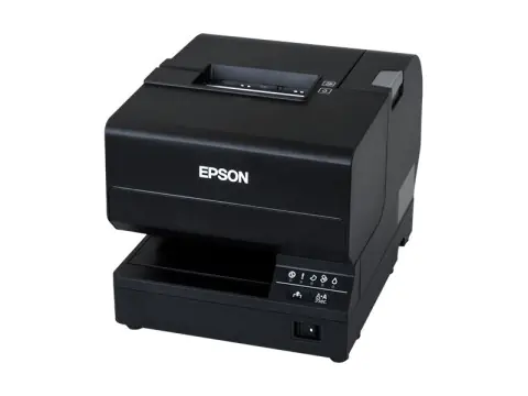 Epson TM J7200 - Belegdrucker - Tintenstrahl - Roll (8,3 cm), 230 x 297 mm - bis zu 98 mm/Sek. - USB 2.0, LAN - Cutter - Schwarz
