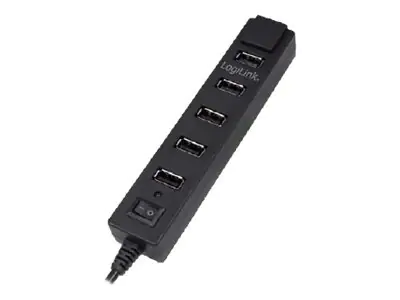 LogiLink USB 2.0 Hub 7-Port - Hub - 7 x USB 2.0 - Desktop