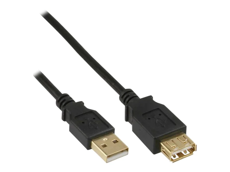 InLine - USB-Verlängerungskabel - USB (W) zu USB (M) - USB 2.0 - 3 m - Schwarz InLine - USB-Verlängerungskabel - USB (W) zu USB (M) - USB 2.0 - 3 m - Schwarz