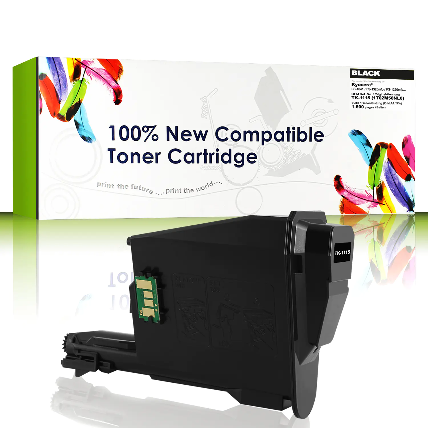 Cartridgeweb Toner kompatibel zu Kyocera/Mita 1T02M50NL0 TK1115 schwarz 1.600 Seiten Cartridgeweb Toner kompatibel zu Kyocera/Mita 1T02M50NL0 TK1115 schwarz 1.600 Seiten