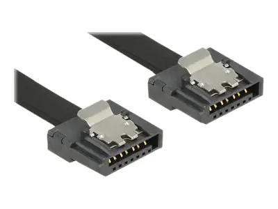 DeLOCK FLEXI - SATA-Kabel - Serial ATA 150/300/600 - SATA (M) bis SATA (M) - 50 cm - eingerastet - Schwarz