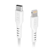SBS TECABLELIGTC1W - 1 m - Lightning - USB C - Männlich - Männlich - Weiß