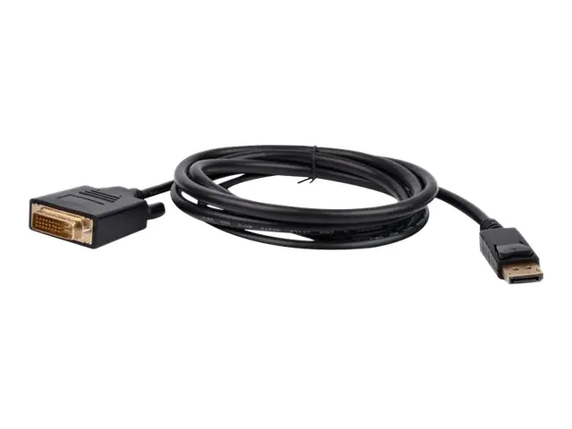 TECHly - Adapterkabel - DisplayPort (M) zu DVI-D (M) - DisplayPort 1.2 - 3 m - geformt, 1080p-Unterstützung - Schwarz