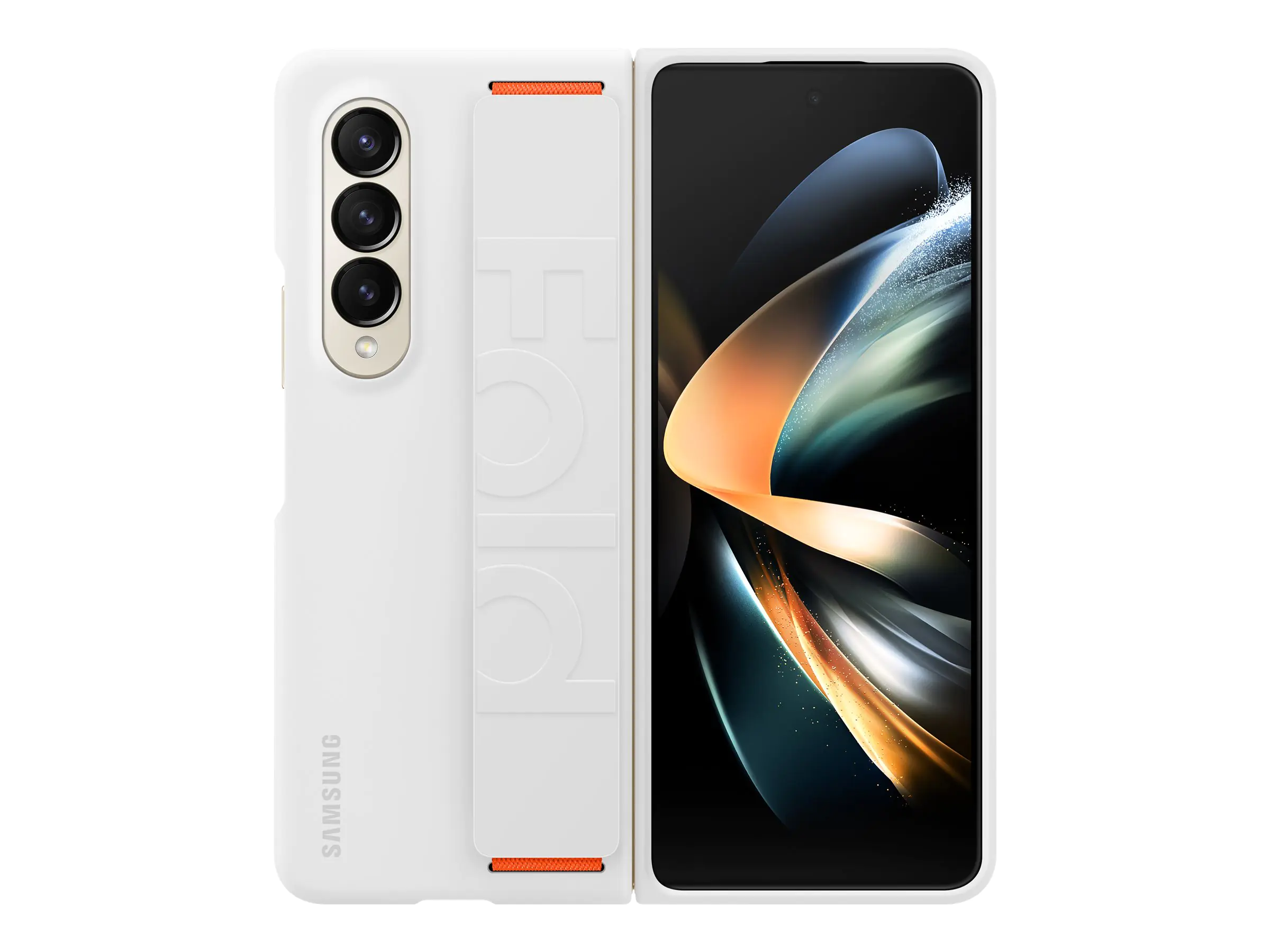 Samsung EF-GF936 - Flip-Hülle für Mobiltelefon - Silikon - weiß - für Galaxy Z Fold4