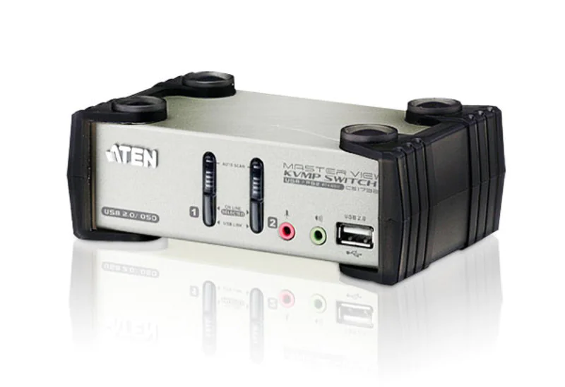 ATEN MasterView CS1732B KVMP Switch - KVM-/Audio-/USB-Switch - 2 x KVM/Audio/USB - 1 lokaler Benutzer - Desktop ATEN MasterView CS1732B KVMP Switch - KVM-/Audio-/USB-Switch - 2 x KVM/Audio/USB - 1 lokaler Benutzer - Desktop