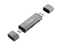 Equip USB 3.0 HUB Kartenleser USB-C & USB-A SD/MicroSD - Hub - USB 3.0 Equip USB 3.0 HUB Kartenleser USB-C & USB-A SD/MicroSD - Hub - USB 3.0