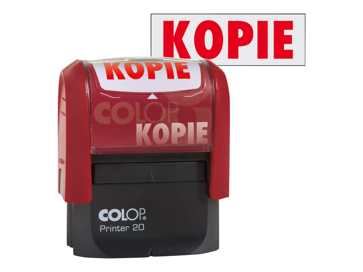 COLOP Textstempel Printer 20 KOPIE 100671 38mm Kunststoff rt