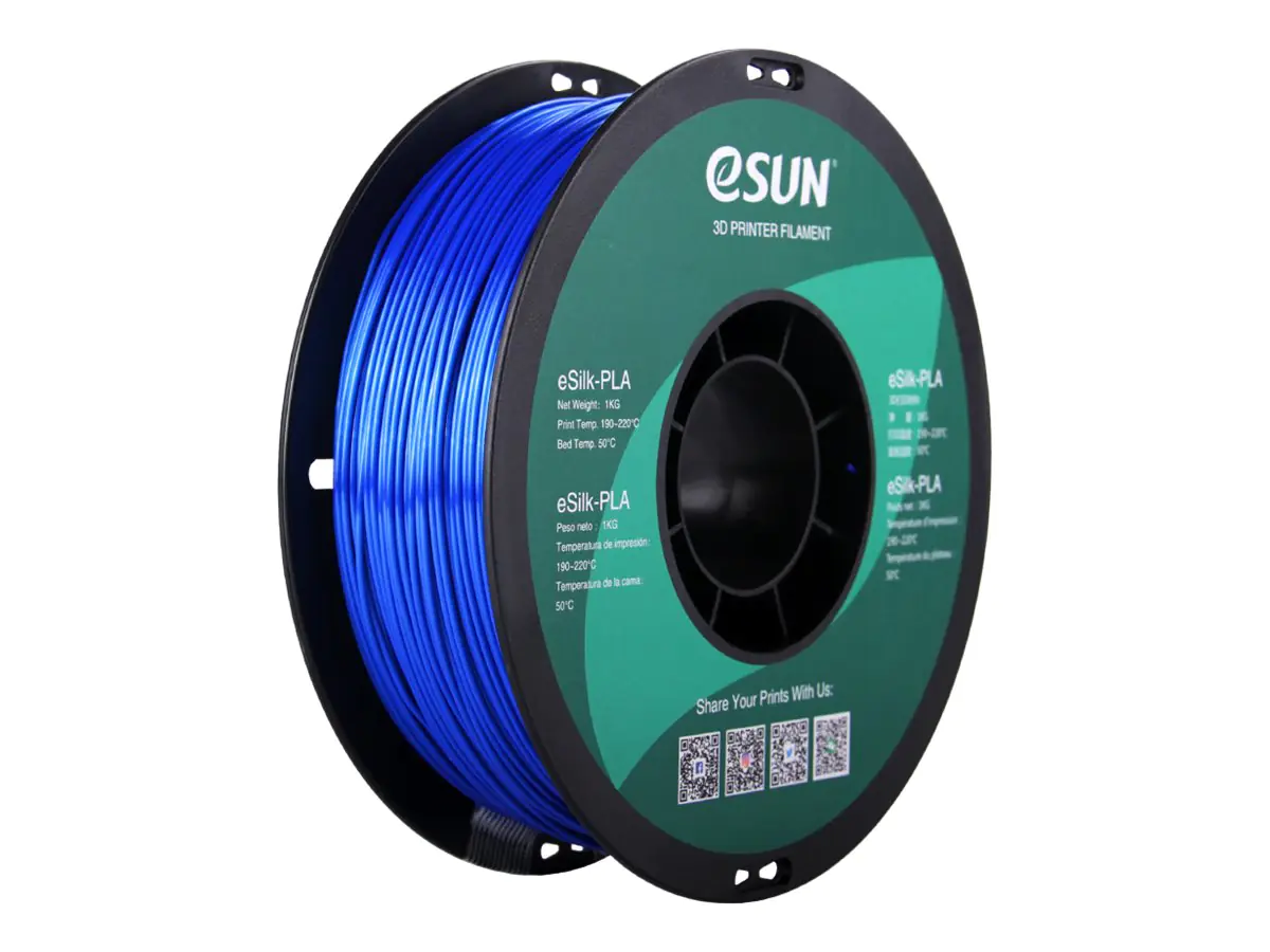 Esun - Blau - 1 kg - silk PLA filament (3D) Esun - Blau - 1 kg - silk PLA filament (3D)