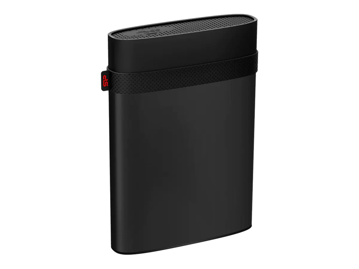 SILICON POWER Armor A85B - Festplatte - 5 TB - extern (tragbar) - 2.5" (6.4 cm) - USB 3.2 Gen 1 - 256-Bit-AES - Schwarz