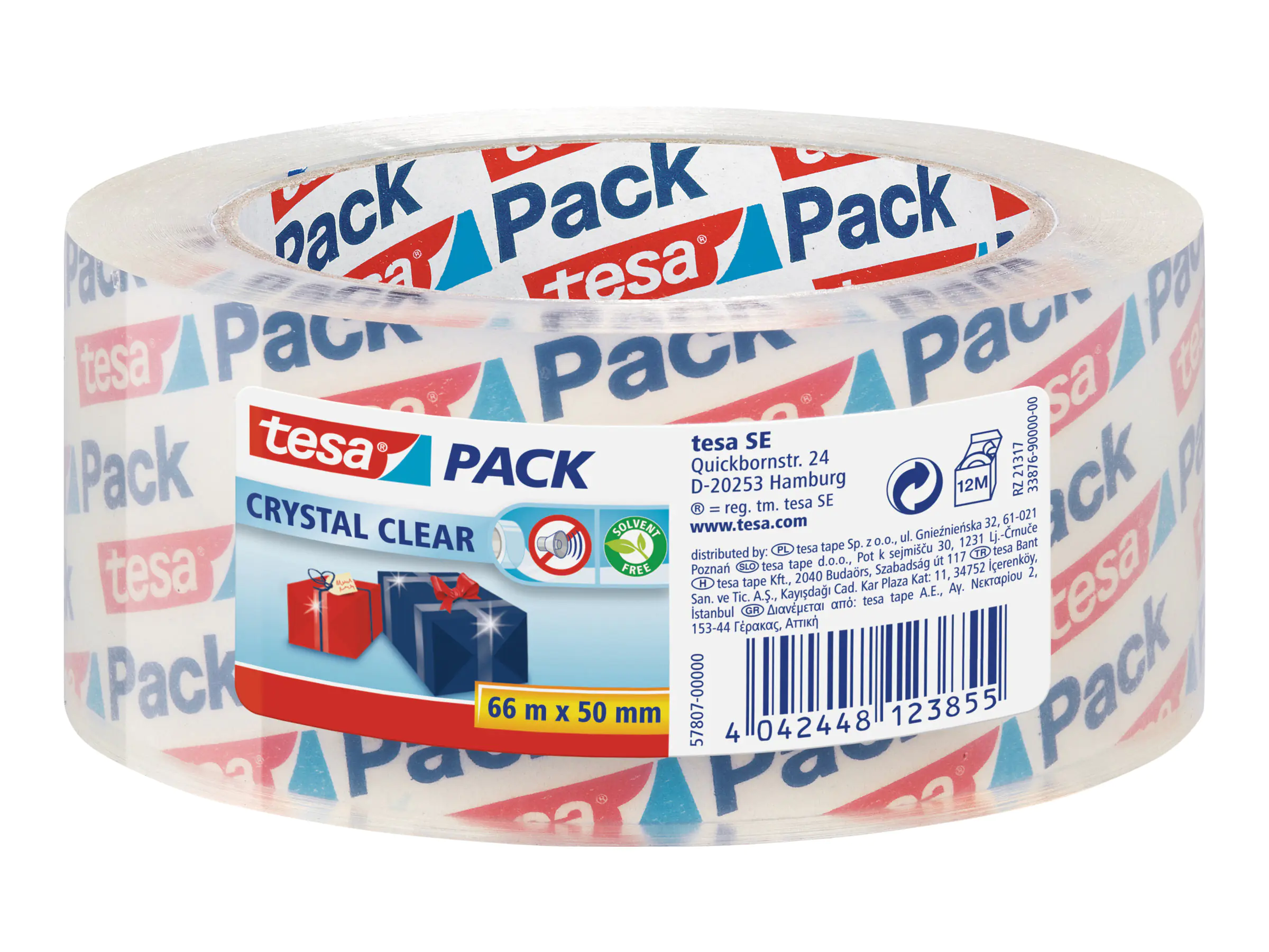 Tesa Tesapack - Packband - 50 mm x 66 m - Polypropylen 57807-00000-01