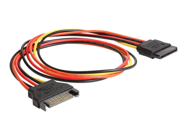 Delock Spannungsversorgungs-Verlängerungskabel - SATA-Stromstecker (W) 60132