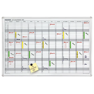 Franken Jahresplaner JetKalender JK703 90x60cm 12Monate weiß Franken Jahresplaner JetKalender JK703 90x60cm 12Monate weiß