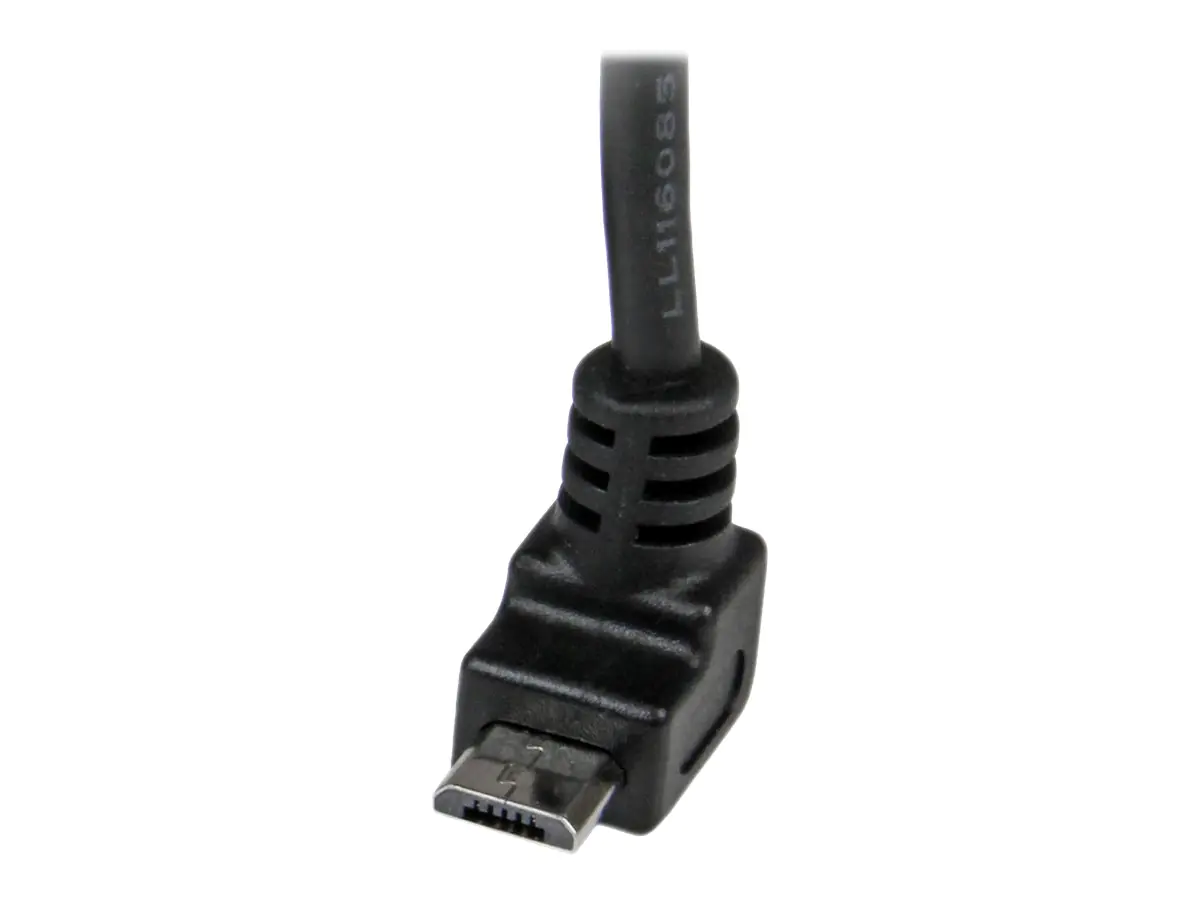 StarTech 1m USB 2.0 A auf Micro B Kabel aufwärtsgewinkelt - Schwarz - USB A / Micro B Datenkabel / Anschlusskabel - USB-Kabel - Micro-USB Typ B (M) zu USB (M) - USB 2.0 - 1 m - 90° Stecker, geformt - Schwarz