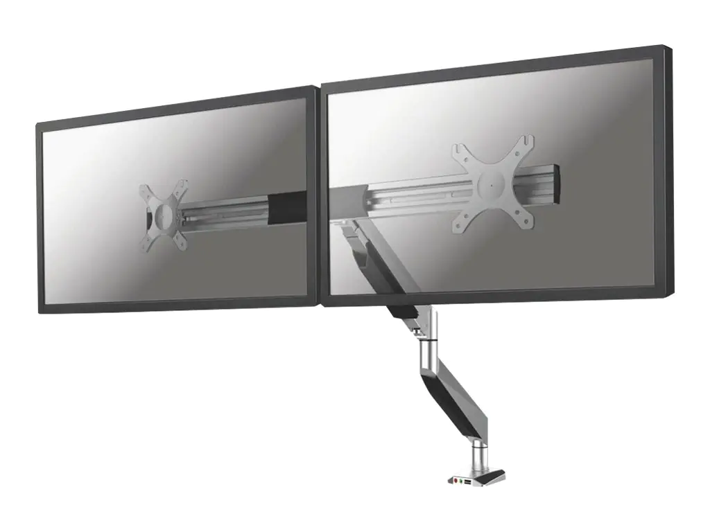 Neomounts NM-D750DX - Befestigungskit - Voll beweglich - für 2 LCD-Displays - Silber -