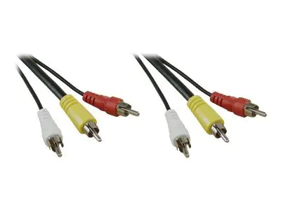 InLine - Video- / Audiokabel - RCA x 3 männlich zu RCA x 3 männlich - 1.5 m