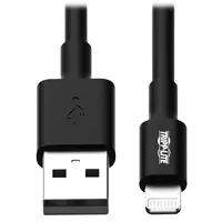 Eaton Tripp Lite Series USB-A to Lightning Sync/Charge Cable (M/M) - MFi Certified, Black, 3 ft. (0.9 m) - Daten-/Netzkabel - USB männlich zu Lightning männlich - 1 m - Schwarz - für P/N: CSCXB16USB, CSCXS16USB, MR248USBG, U280-006-C3A-ST, U280-C01-25-1B,