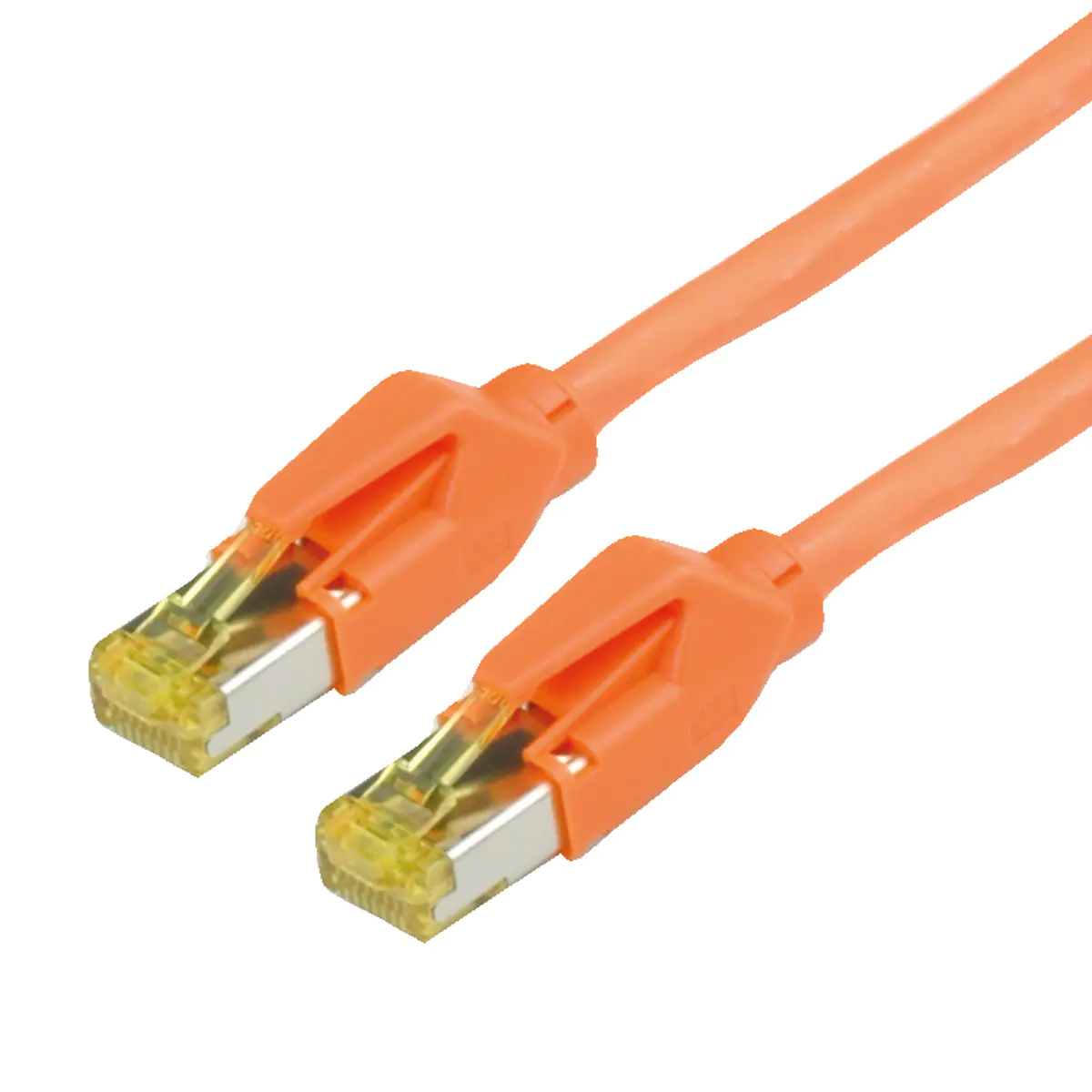 Draka UC900 SS27 - Patch-Kabel - RJ-45 (M) bis RJ-45 (M) - 7 m - SFTP, PiMF - CAT 6a - halogenfrei, ohne Haken - orange