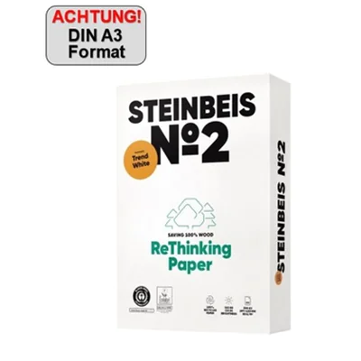 Steinbeis Kopierpapier No.2 ISO 80 K1501666080B A3 500Bl. Steinbeis Kopierpapier No.2 ISO 80 K1501666080B A3 500Bl.