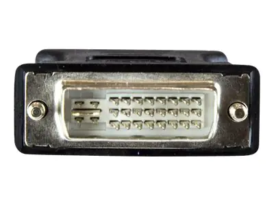 StarTech DVI auf VGA Adapter - DVI-I Stecker zu VGA Buchse Kabel Adapter - Schwarz - 10er Pack - VGA-Adapter - HD-15 (VGA) (W) zu DVI-I (M) - geformt, Daumenschrauben - Schwarz (Packung mit 10)