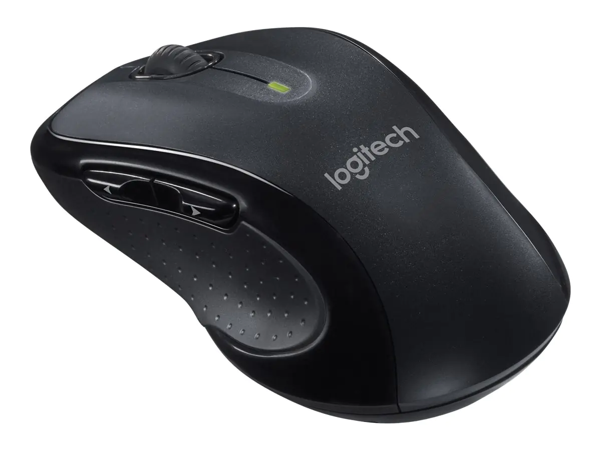 Logitech M510 - Maus - Für Rechtshänder - Laser - 5 Tasten - kabellos - 2.4 GHz - kabelloser Empfänger (USB) 910-001826