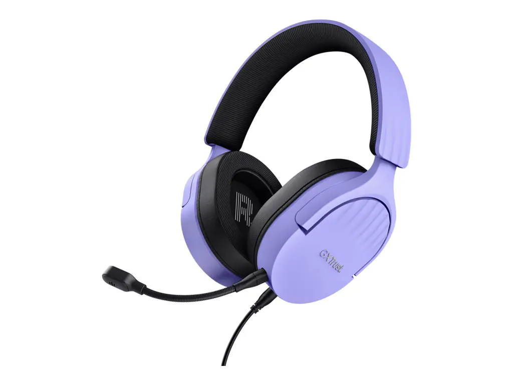 Trust GXT 489P FAYZO - Headset - ohrumschließend - kabelgebunden - 3,5 mm Stecker - lila