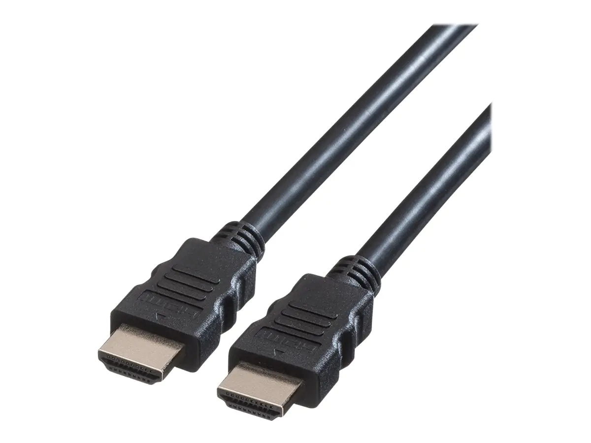 Roline - HDMI-Kabel - HDMI männlich zu HDMI männlich - 1 m - abgeschirmt - Schwarz
