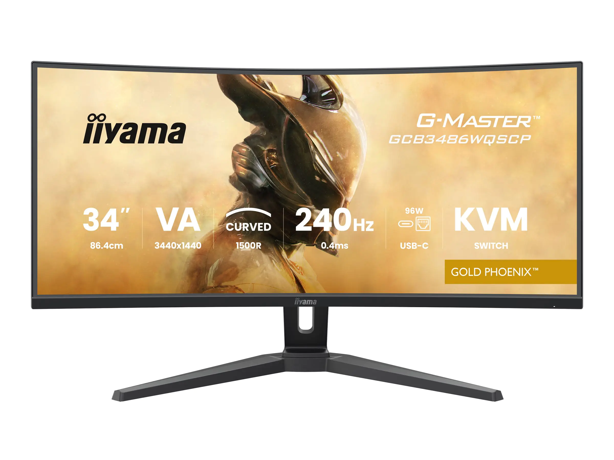 Iiyama TFT GCB3486WQSCP VA 34''//2xHDMI/DP/USB-C/curved - Flachbildschirm (TF