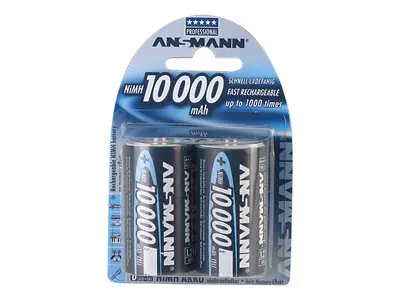 Ansmann Batterie 2 x D - NiMH - (wiederaufladbar) 5030642