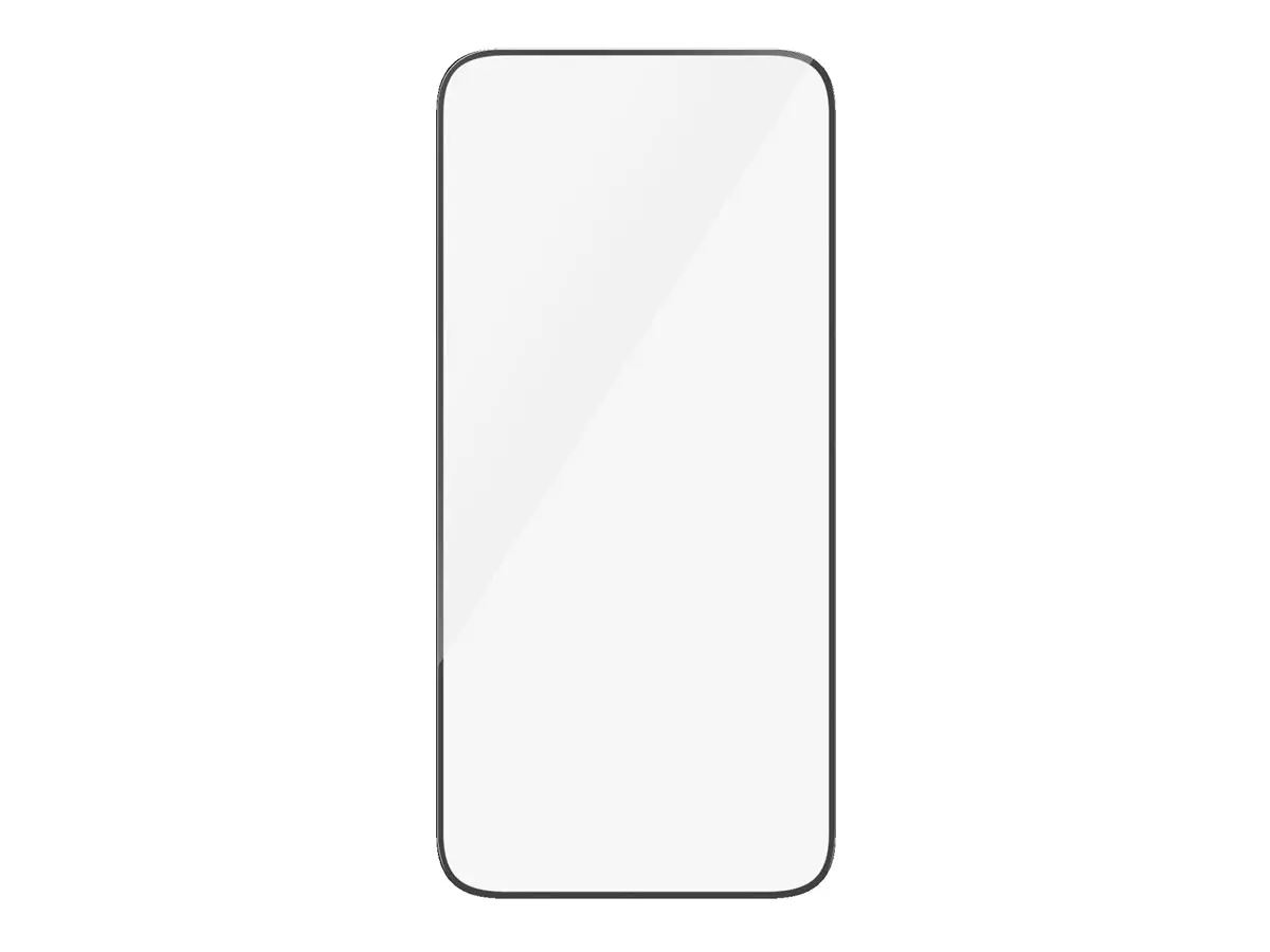 PanzerGlass - Bildschirmschutz für Handy - ultrabreite Passform mit EasyAligner - Glas - Rahmenfarbe schwarz - für Apple iPhone 15 Plus