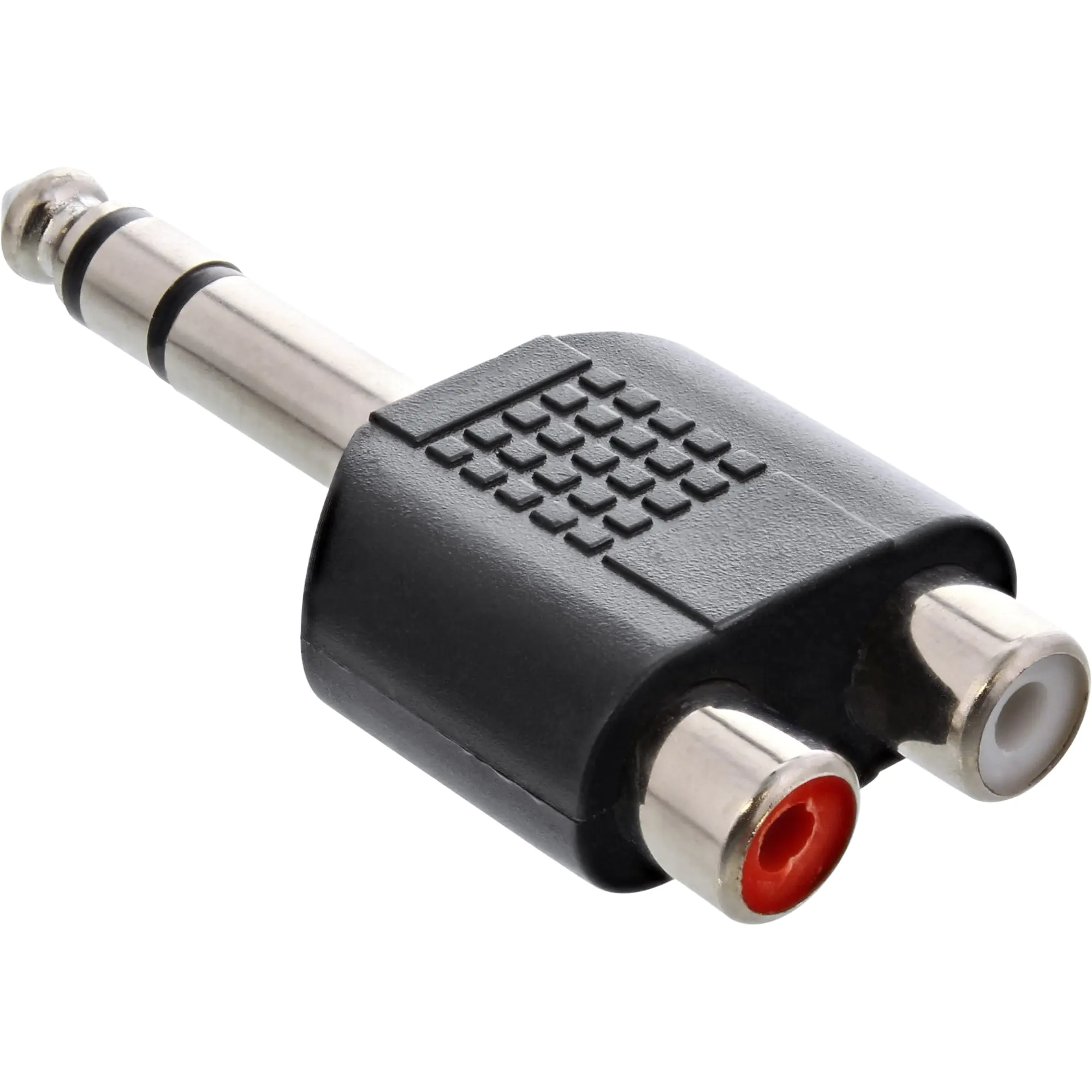 InLine - Audio-Adapter - RCA x 2 weiblich zu Stereo-Stecker Stecker - Schwarz