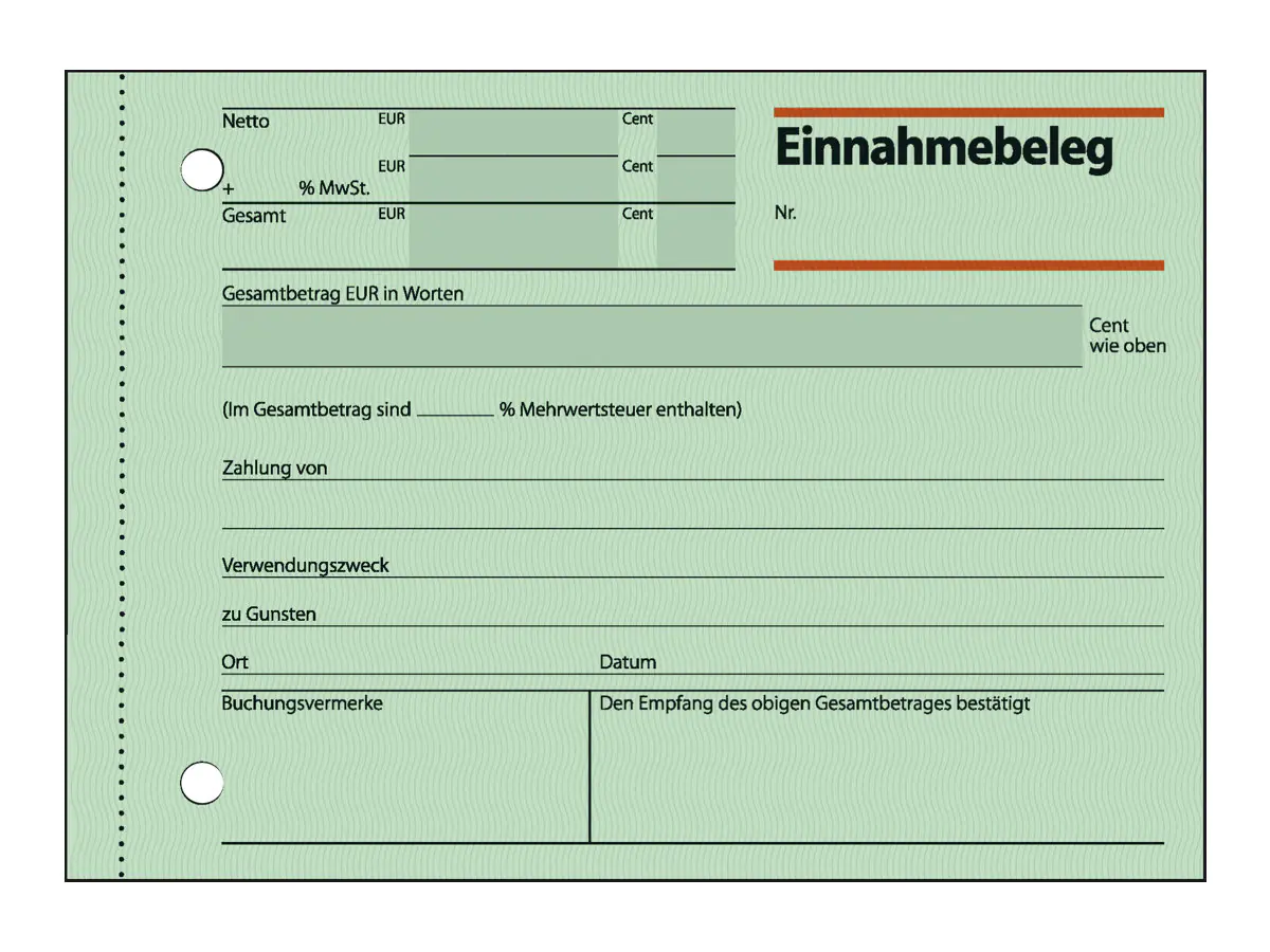 Sigel Umsatzbeleg - 50 Blatt - A6 (105 x 148 EB615