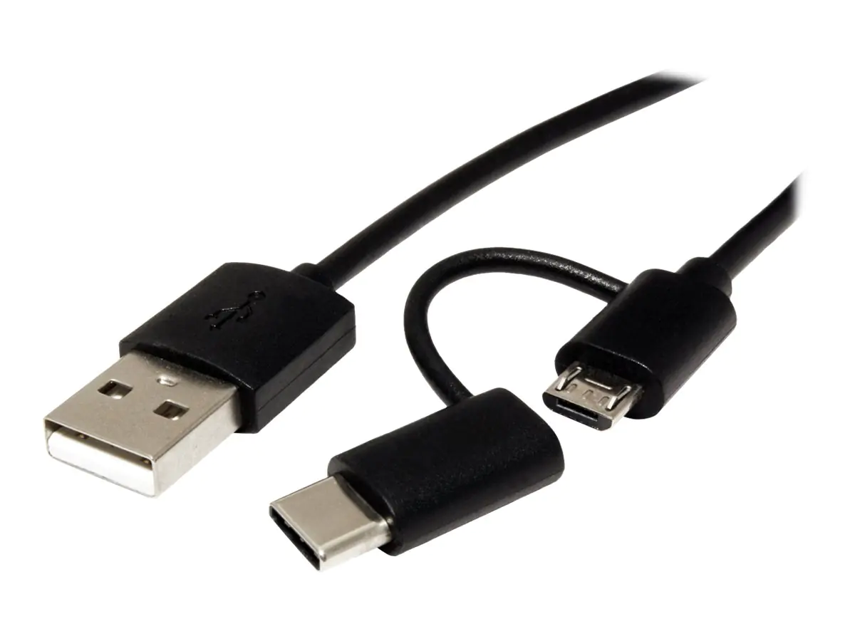 ROLINE USB-Kabel - Micro-USB Typ B, USB-C (M) 11.02.8328
