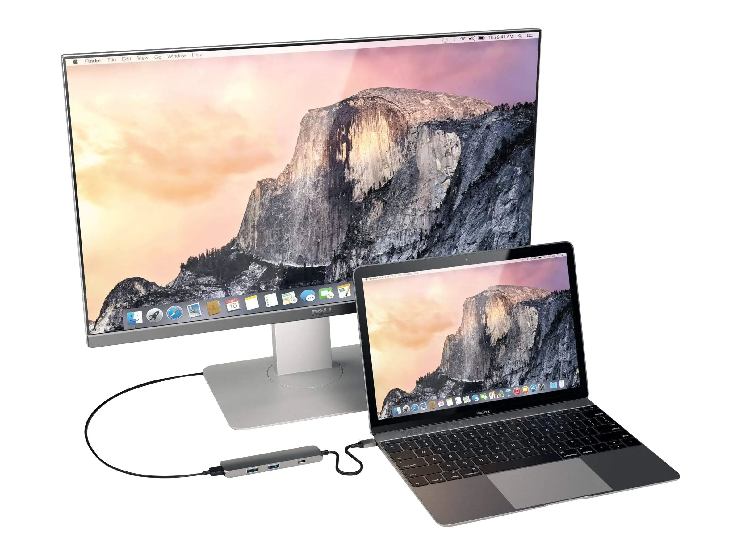 Satechi Slim Aluminum Multi-Port Adapter - Dockingstation - USB-C