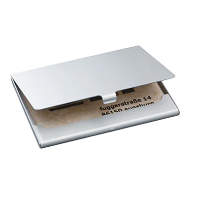 SIGEL Visitenkartenetui VZ135 max. 15Karten Aluminium silber SIGEL Visitenkartenetui VZ135 max. 15Karten Aluminium silber